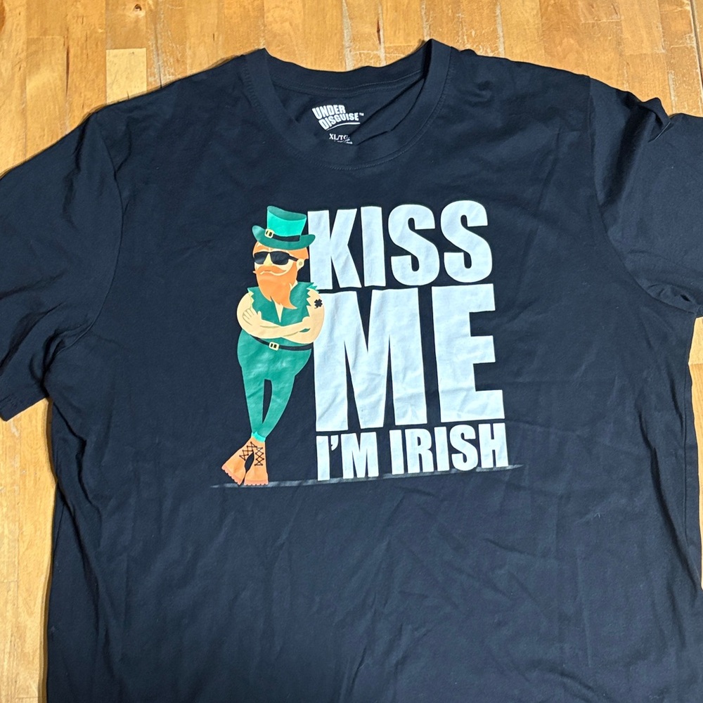 Under Disguise Black 'Kiss Me I'm Irish' T-Shirt